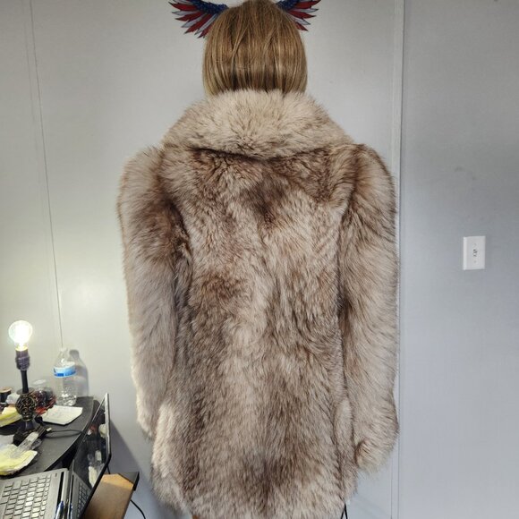 #707 XS fox fur coat - Picture 2 of 4